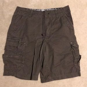 Public Opinion cargo shorts